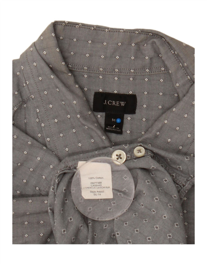 J. Crew Herreskjorte Medium Grå Geometrisk Bomuld