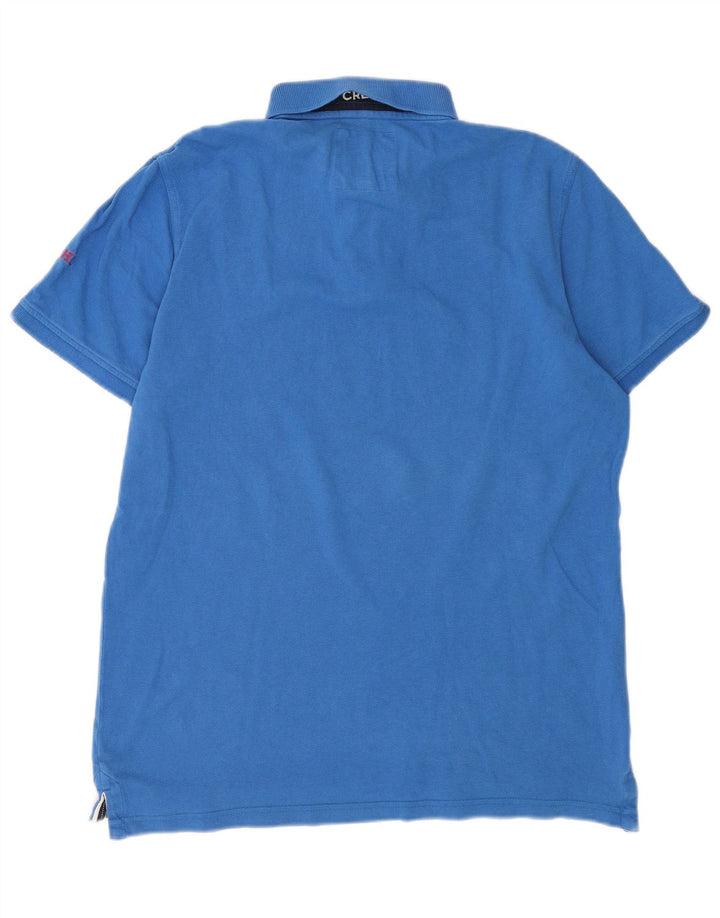 Besætningstøj Herre poloshirt Stor blå bomuld