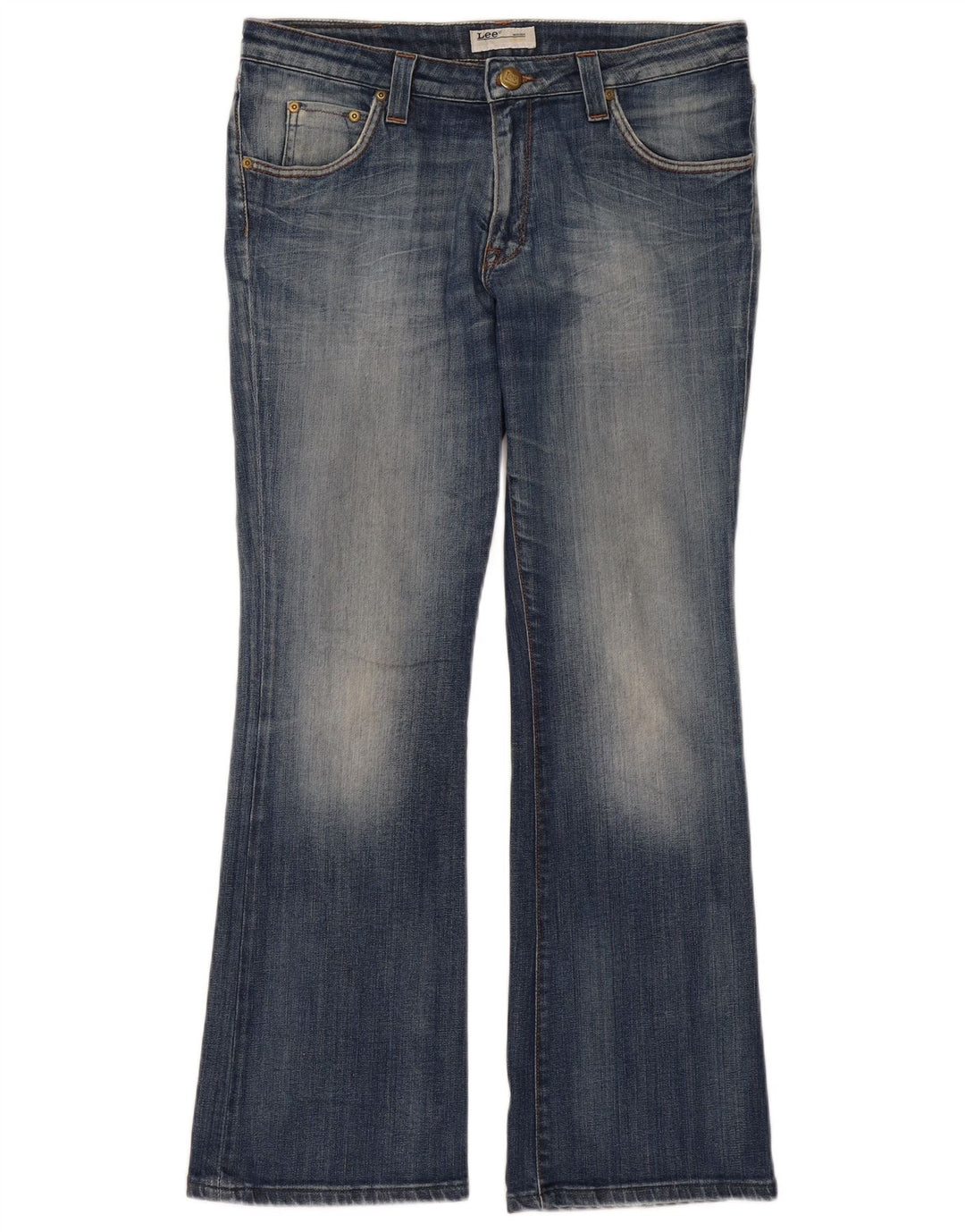Lee Dame Marion Flared Jeans W32 L31 Blå Bomuld