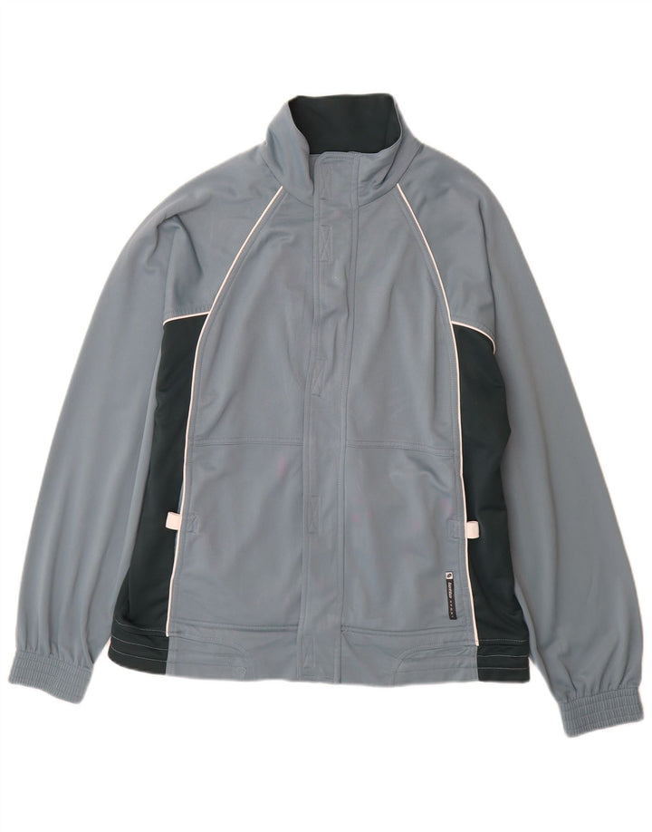 Lotto Træningsdragt til mænd Topjakke UK 38/40 Medium Grey Colourblock Polyester
