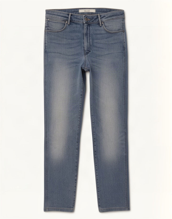 Wrangler Dame Evalyn Slim Jeans W30 L27 Blå Bomuld