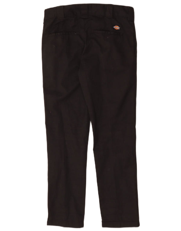 Dickies Herre Slim Fit Chino Bukser W29 L30 Sort Bomuld