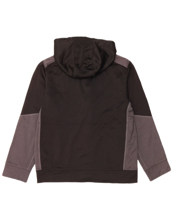 RUSSELL ATHLETIC Drenge hættetrøje med lynlås 15-16 år 2XL Sort Colourblock