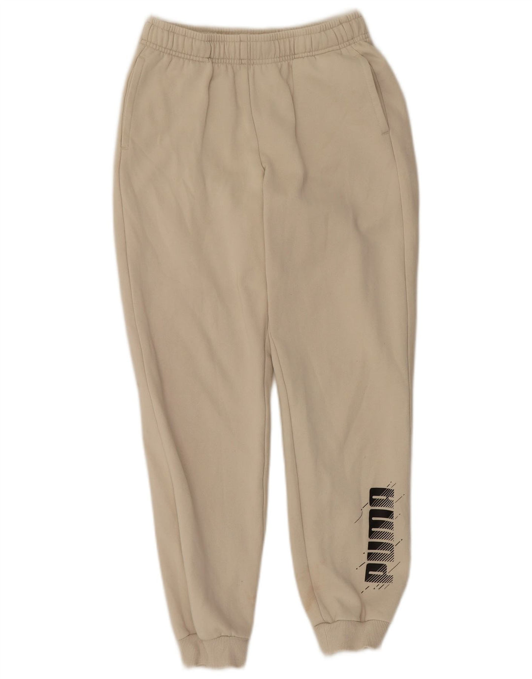 Puma Drenge Træningsdragt Bukser Joggers 13-14 år Beige