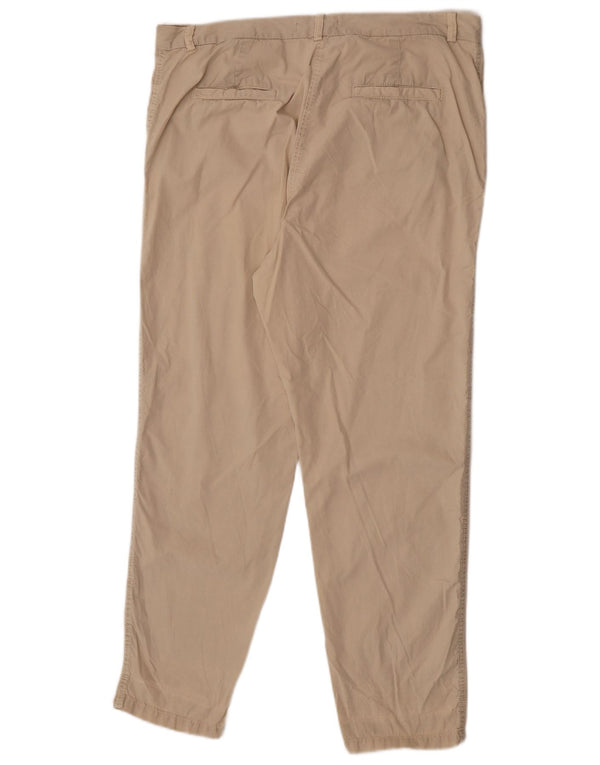 Marks & Spencer Højtaljede Chinobukser til kvinder UK 16 Large W36 L30 Beige