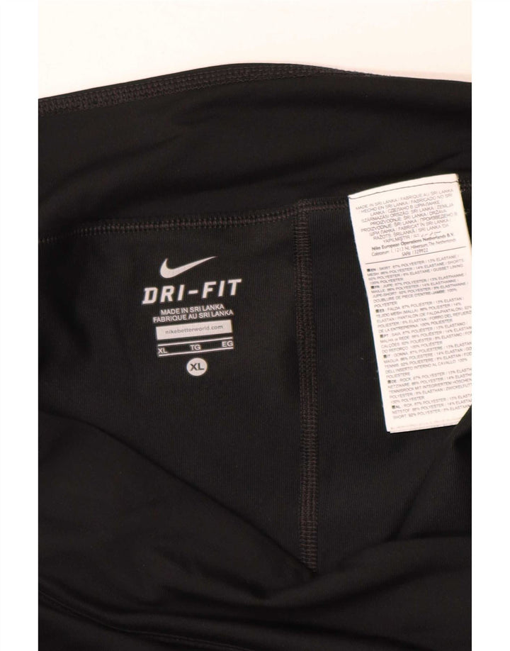 Nike Dame Dri Fit Skort UK 18 XL Sort Polyester