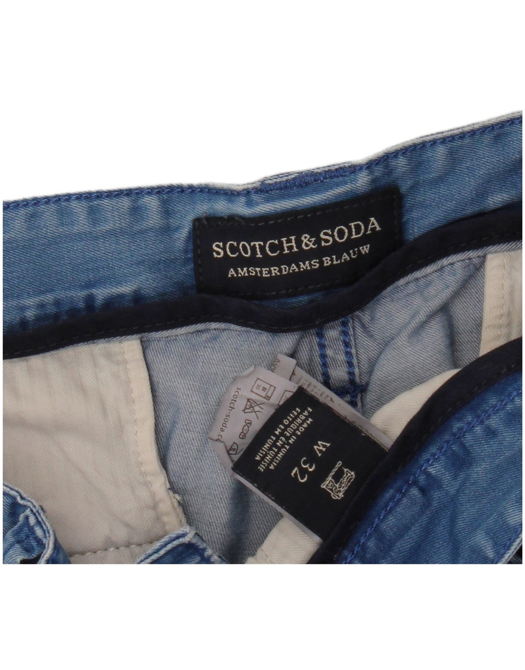 Scotch & Soda Denim Shorts til mænd W32 Medium Blue Bomuld