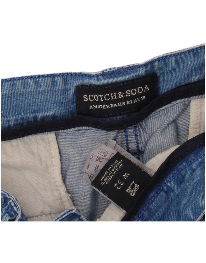 Scotch & Soda Denim Shorts til mænd W32 Medium Blue Bomuld