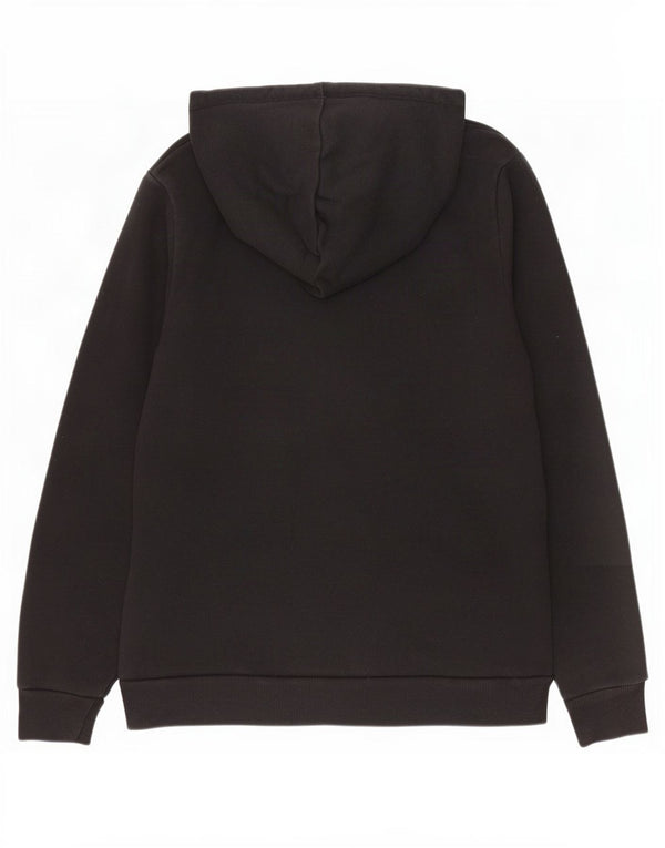Puma Dame Hoodie Jumper UK 14 Medium Sort Bomuld