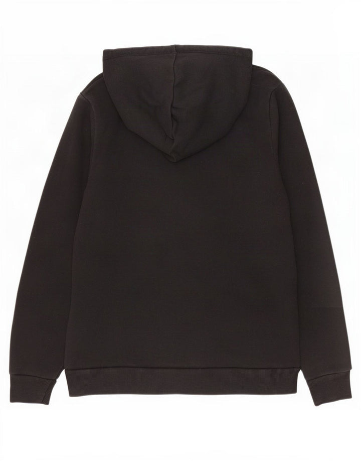 Puma Dame Hoodie Jumper UK 14 Medium Sort Bomuld