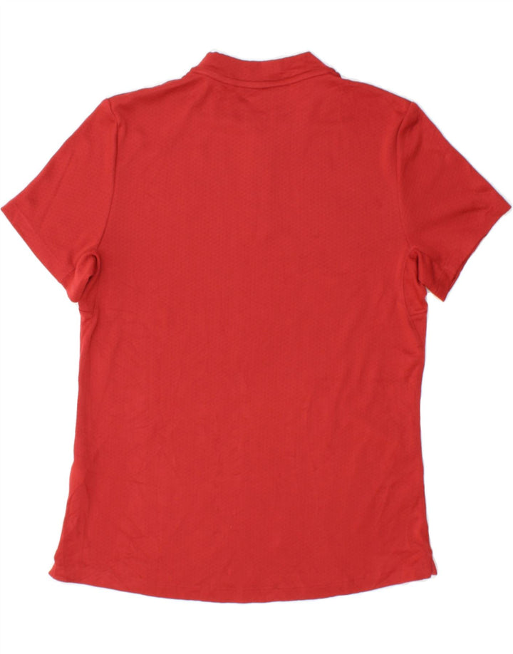 NIKE Womens Dri Fit T-Shirt Top UK 14 Medium Red Polyester Vintage Nike and Second-Hand Nike from Messina Hembry 