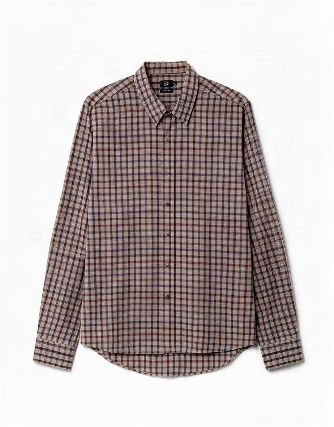 Dacks herre Slim Fit skjorte 2XL grå ternet bomuld