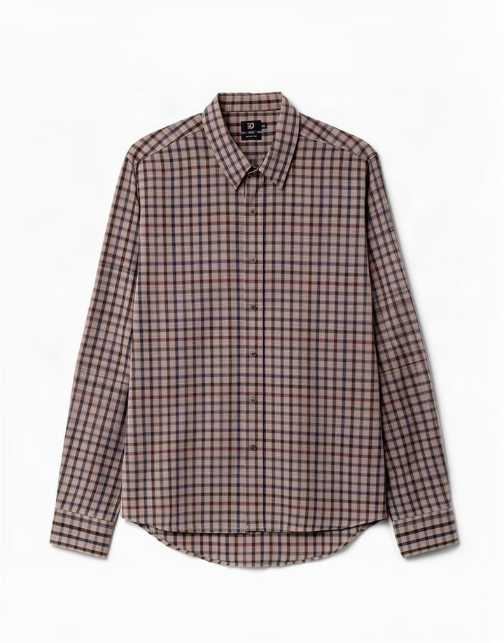 Dacks herre Slim Fit skjorte 2XL grå ternet bomuld