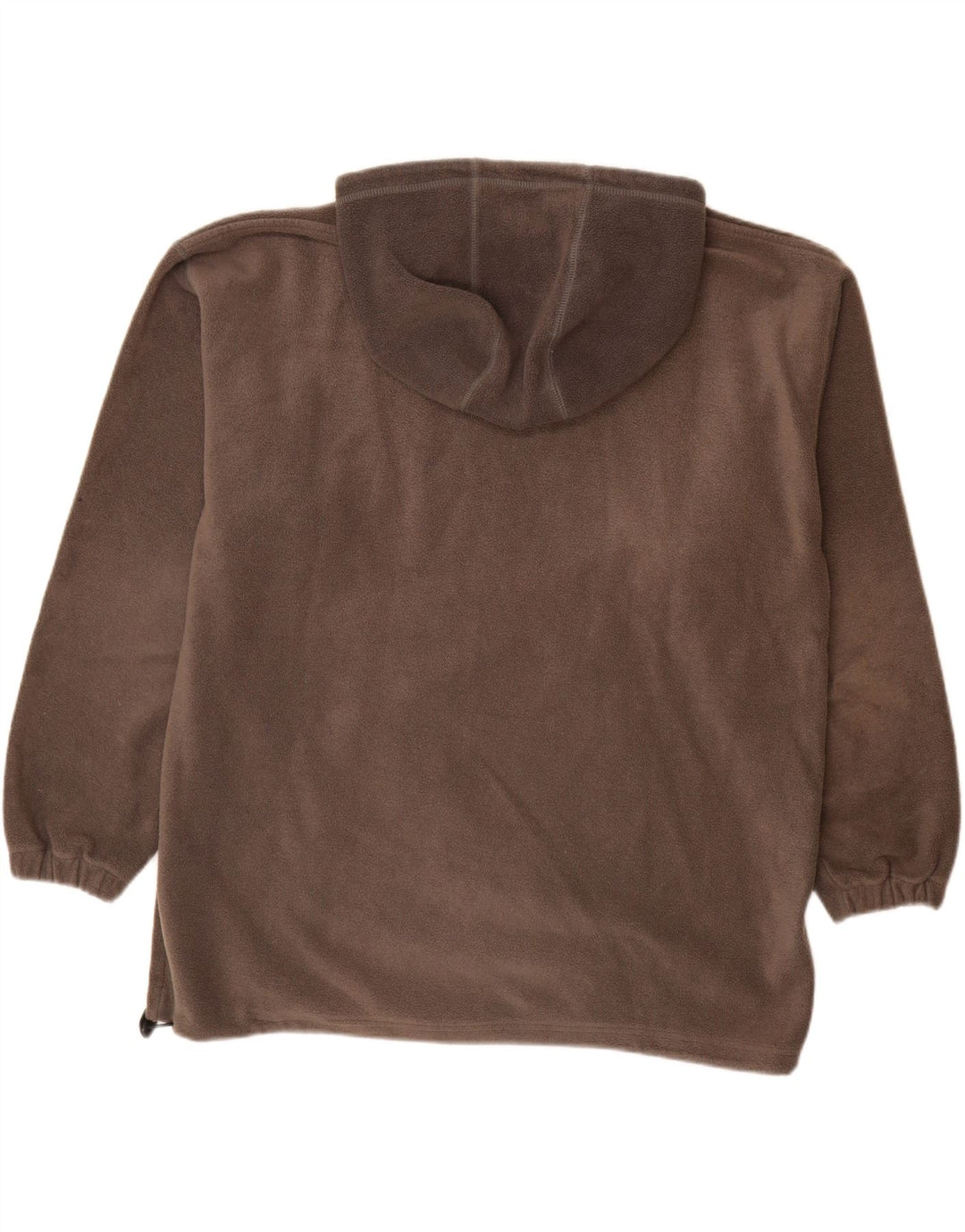 VINTAGE Herre hættetrøje i fleece, stor grå polyester