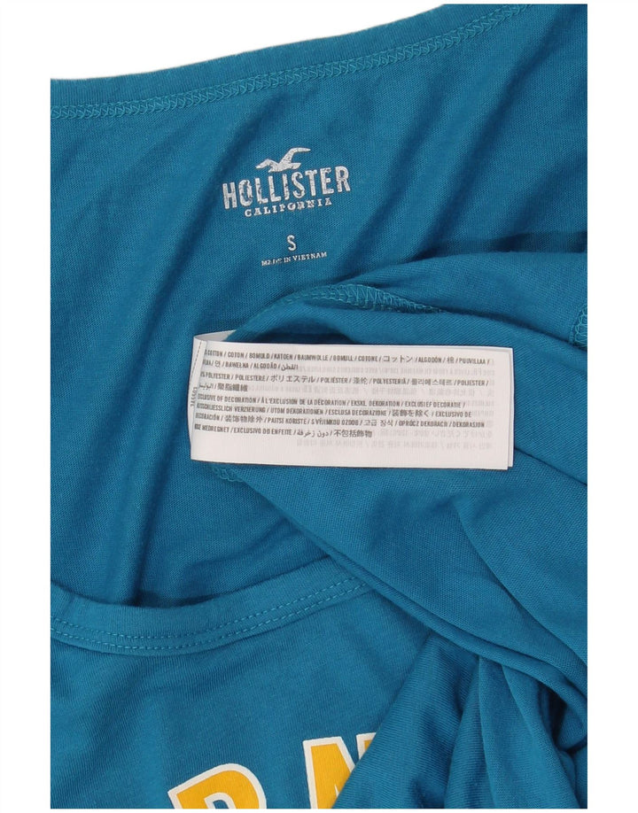 HOLLISTER Herre Grafisk Vest Top Lille Blå Bomuld