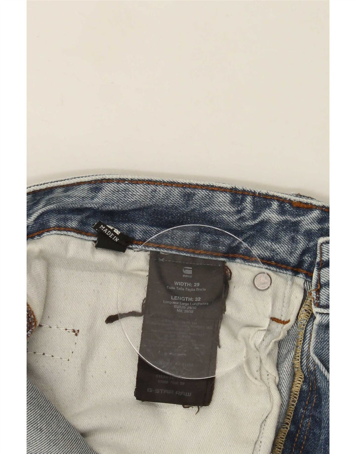 G-Star Straight Jeans til mænd W29 L32 Blå Bomuld
