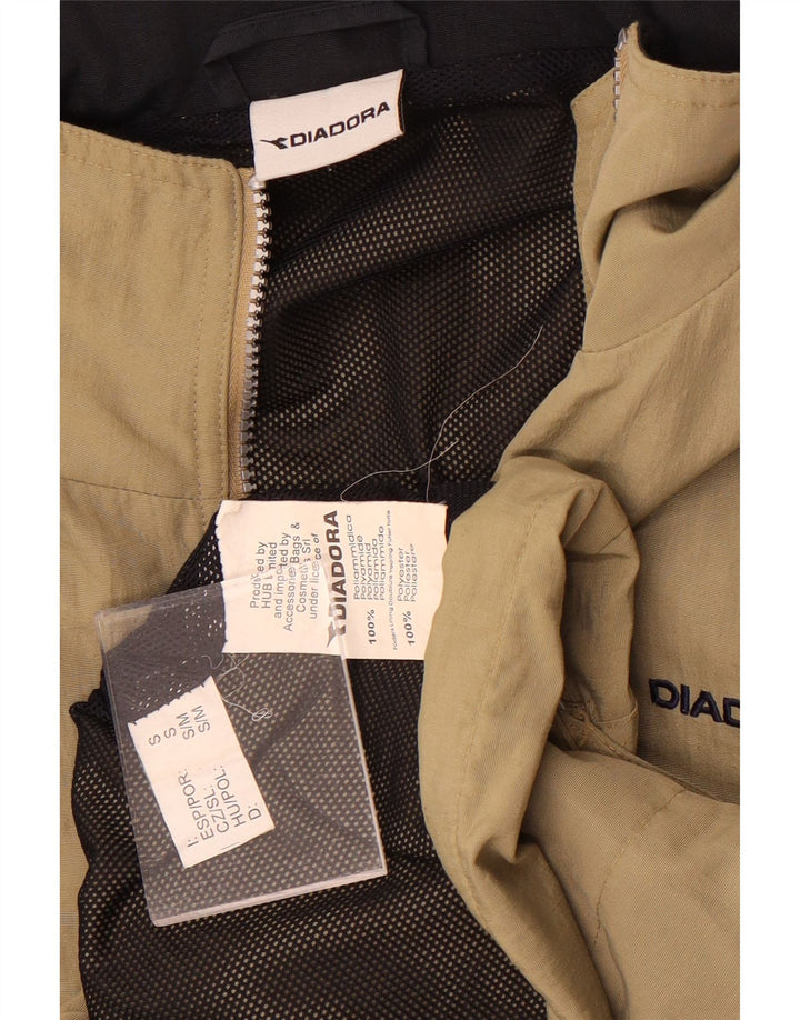 Diadora Herre Loose Fit regnjakke UK 36 Small Khaki Polyamid