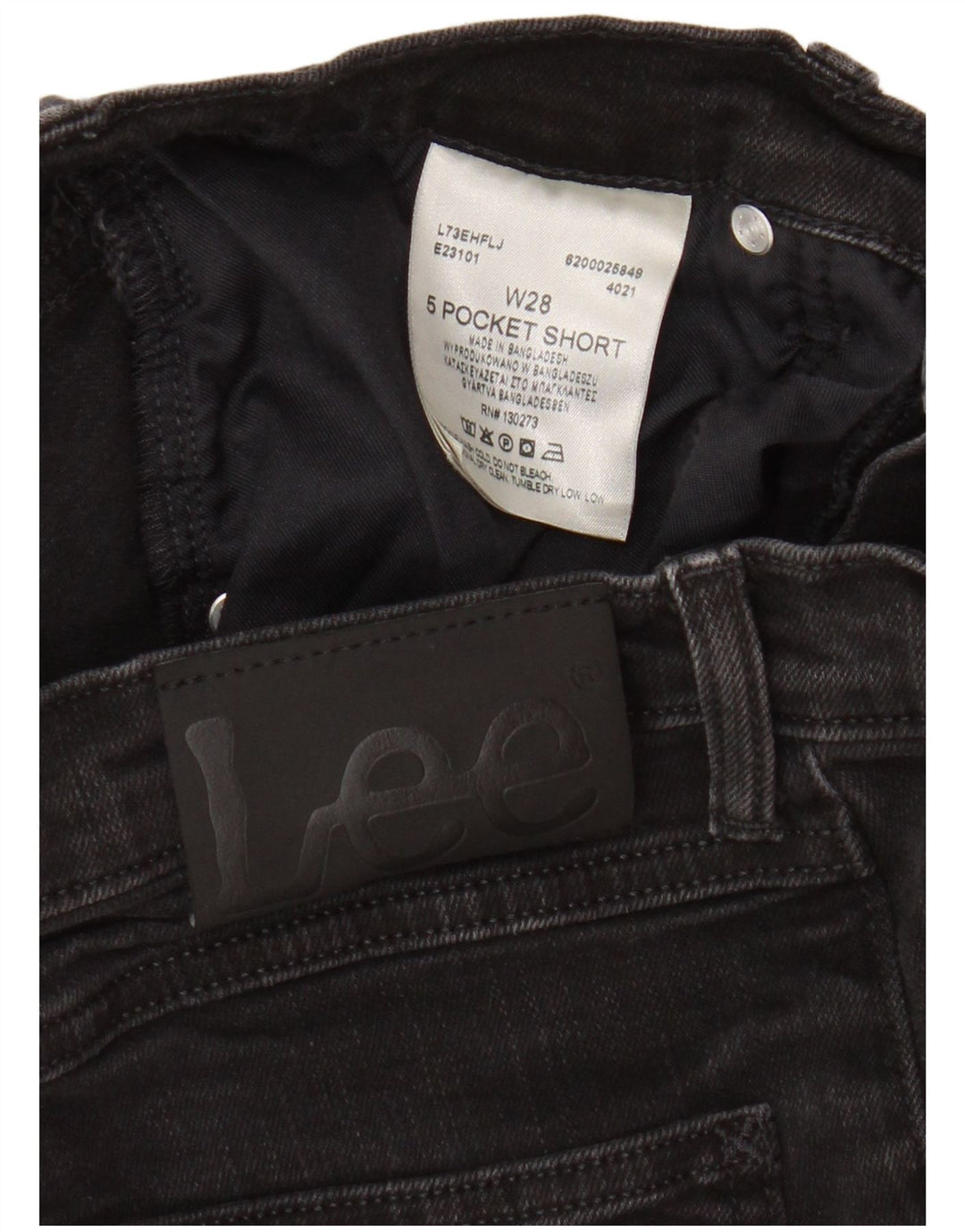 Lee Herre denimshorts W28 Lille sort bomuld