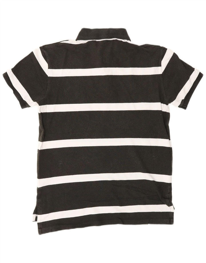 POLO RALPH LAUREN Herre Custom Fit Polo Shirt Medium Sort Stribet Bomuld