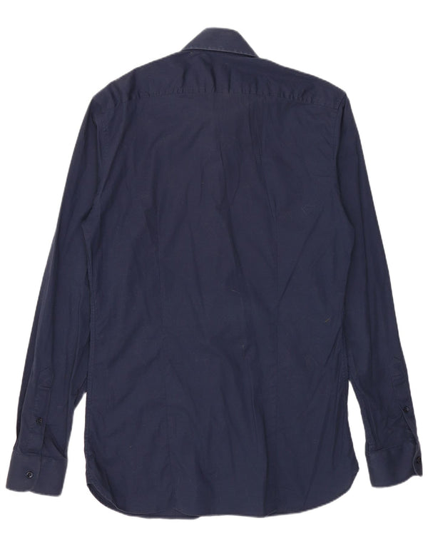 Reiss herre Slim Fit skjorte medium marineblå bomuld