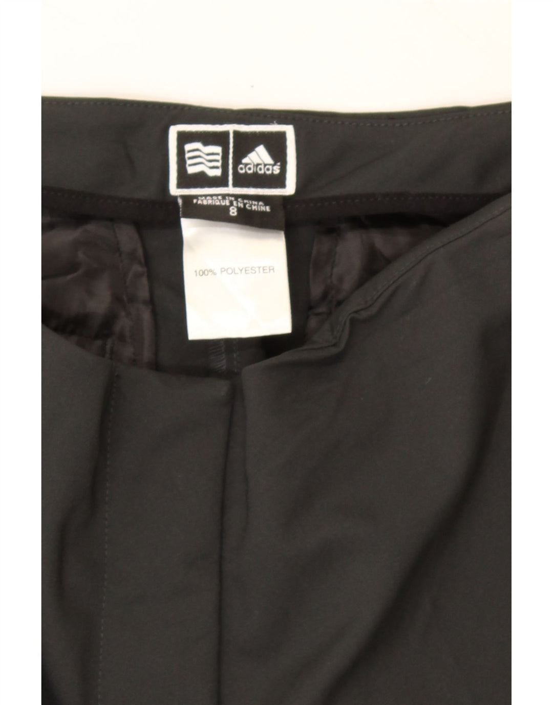 ADIDAS Womens Chino Shorts US 8 Medium W28  Black Polyester Vintage Adidas and Second-Hand Adidas from Messina Hembry 