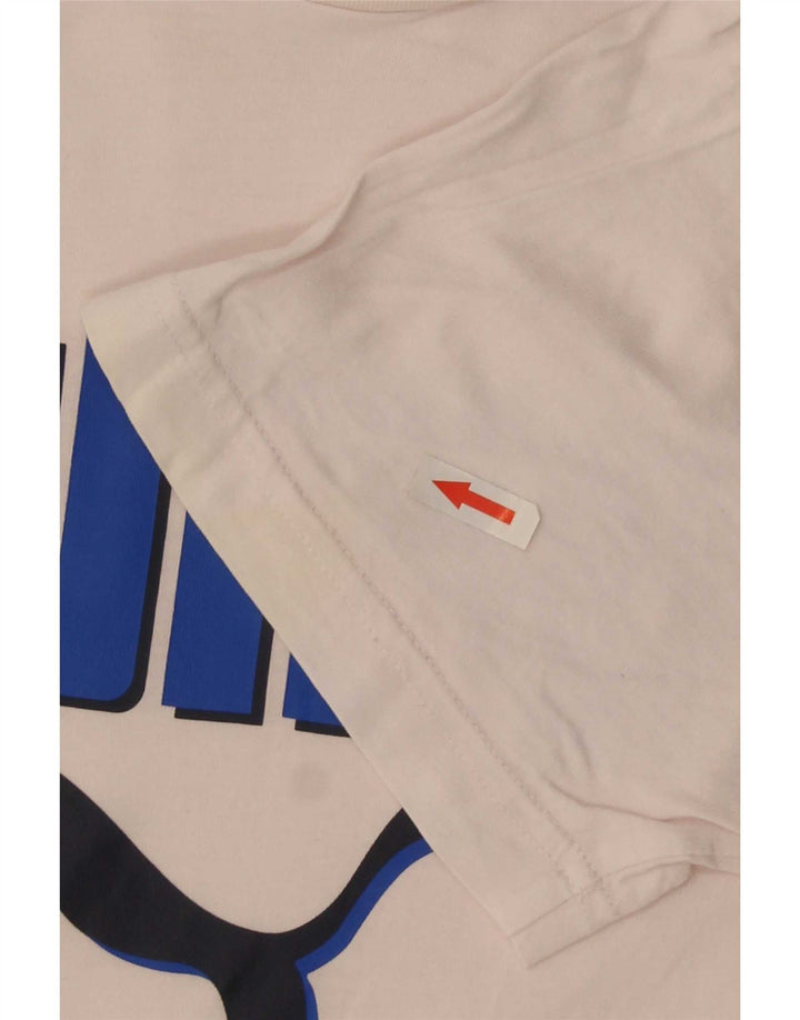 Puma Herre Grafisk T-Shirt Top Medium Hvid