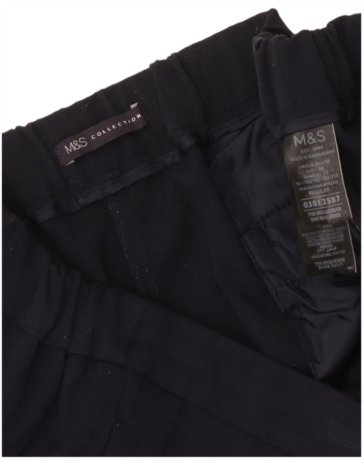Marks & Spencer Dame Casual Bukser US 16 Large W36 L26 Navy Blue