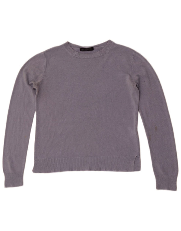 Marks & Spencer Dame Boat Neck Jumper Sweater UK 14 Large Blue Acryl