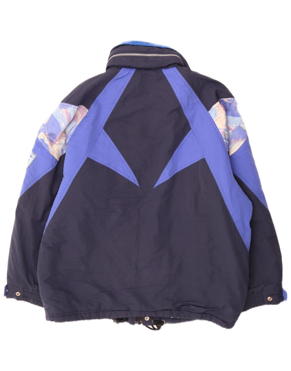 Sergio Tacchini Herre hættepolstret skijakke UK 42 XL Navy Blue Sports