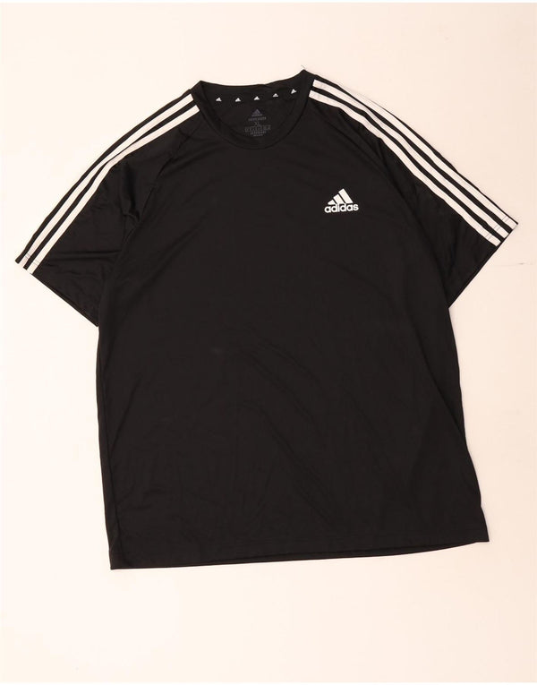 Adidas Herre Aeroready T-Shirt Top XL Sort Polyester