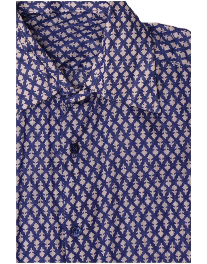 Vintage herreskjorte Medium Blue Floral