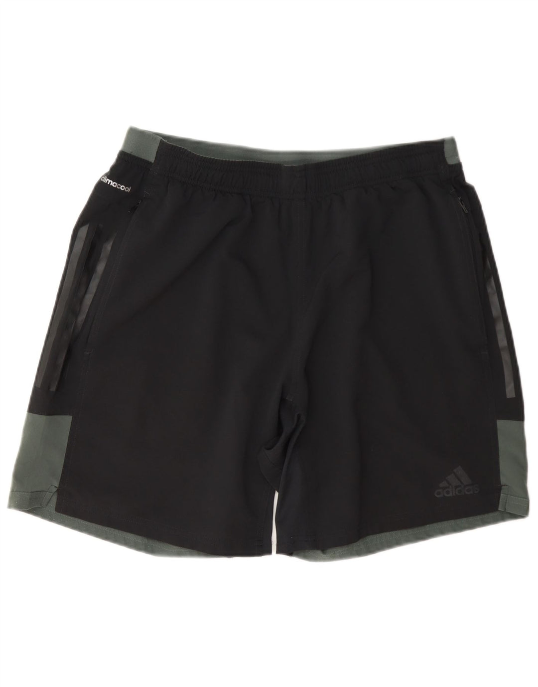 Adidas Herre Climacool Sports Shorts Large Black Colourblock Polyester