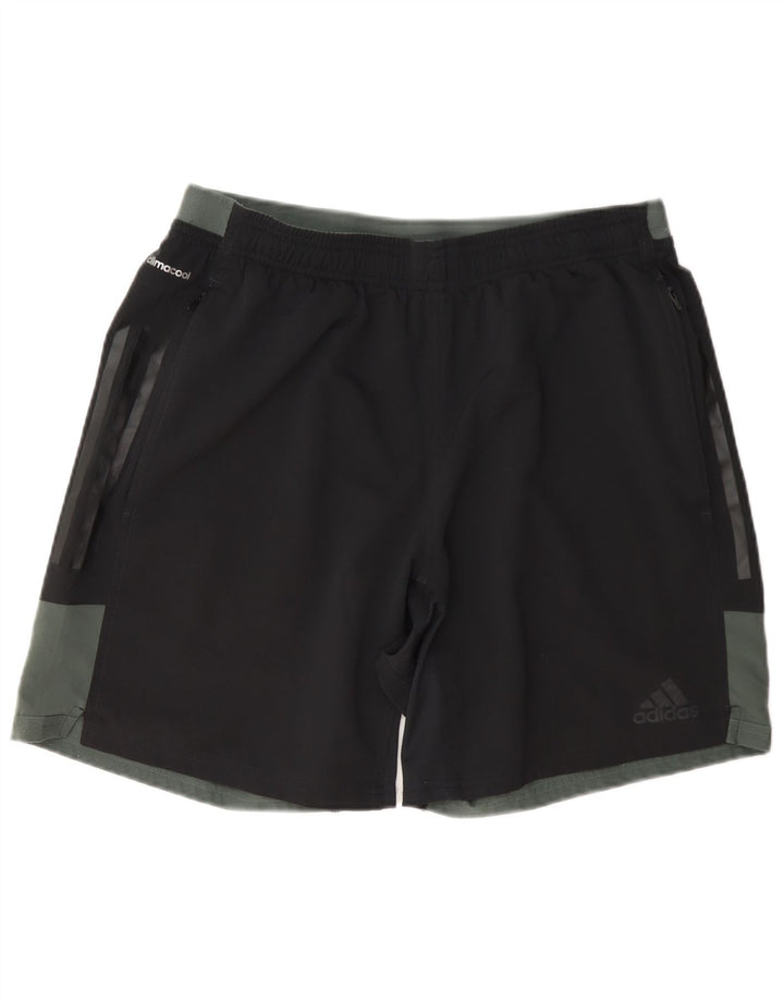 Adidas Herre Climacool Sports Shorts Large Black Colourblock Polyester