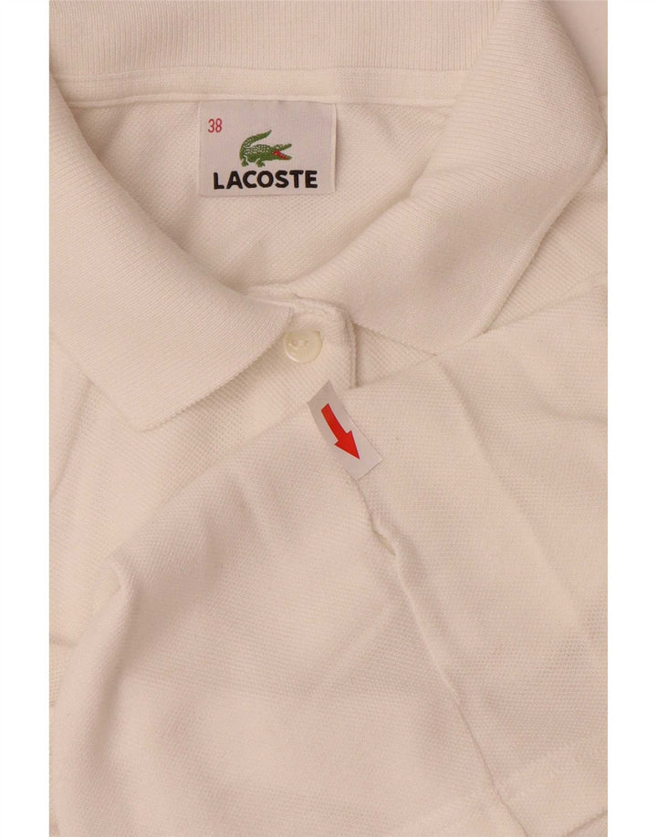 Lacoste Dame Polo Shirt Størrelse 38 Medium White