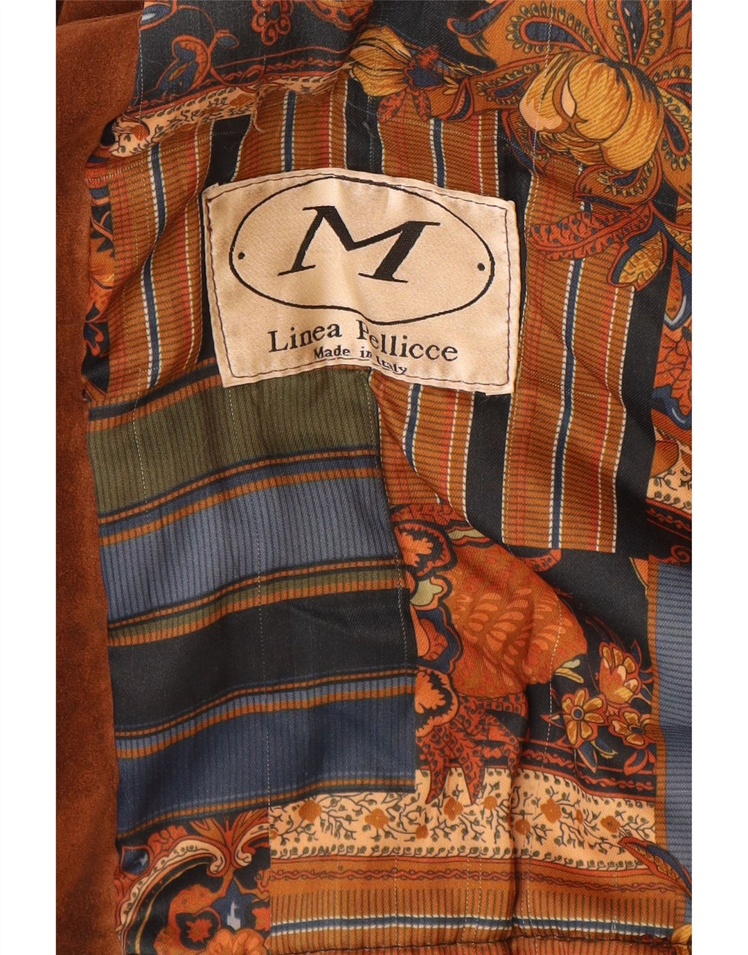 Vintage Dame Oversized Ruskind Dobbeltradet Frakke IT 42 Medium Brun