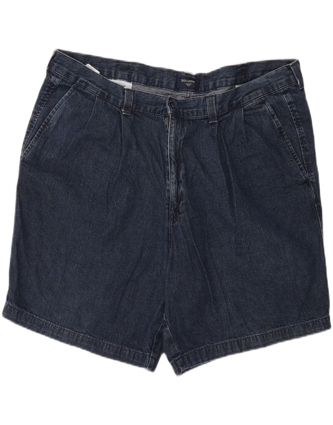 DOCKERS Mens Pegged Denim Shorts W42 2XL Navy Blue Cotton Vintage Dockers and Second-Hand Dockers from Messina Hembry 