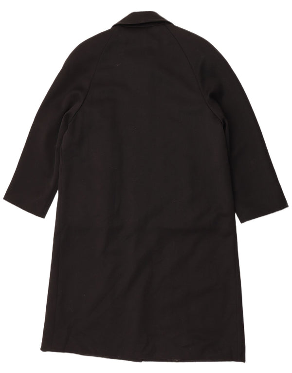 Vintage overfrakke til kvinder IT 46 Large Black Virgin Wool