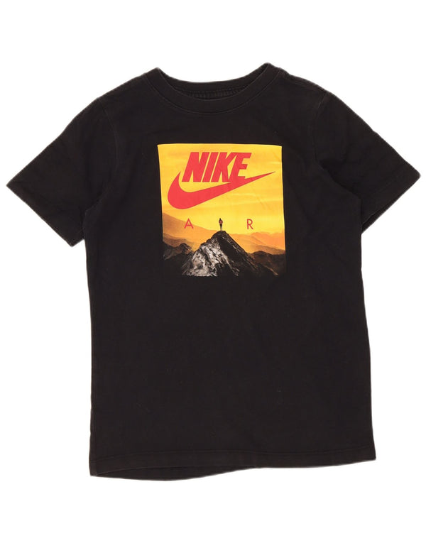Nike Boys Regular Graphic T-Shirt Top 10-11 år Medium Black Sports