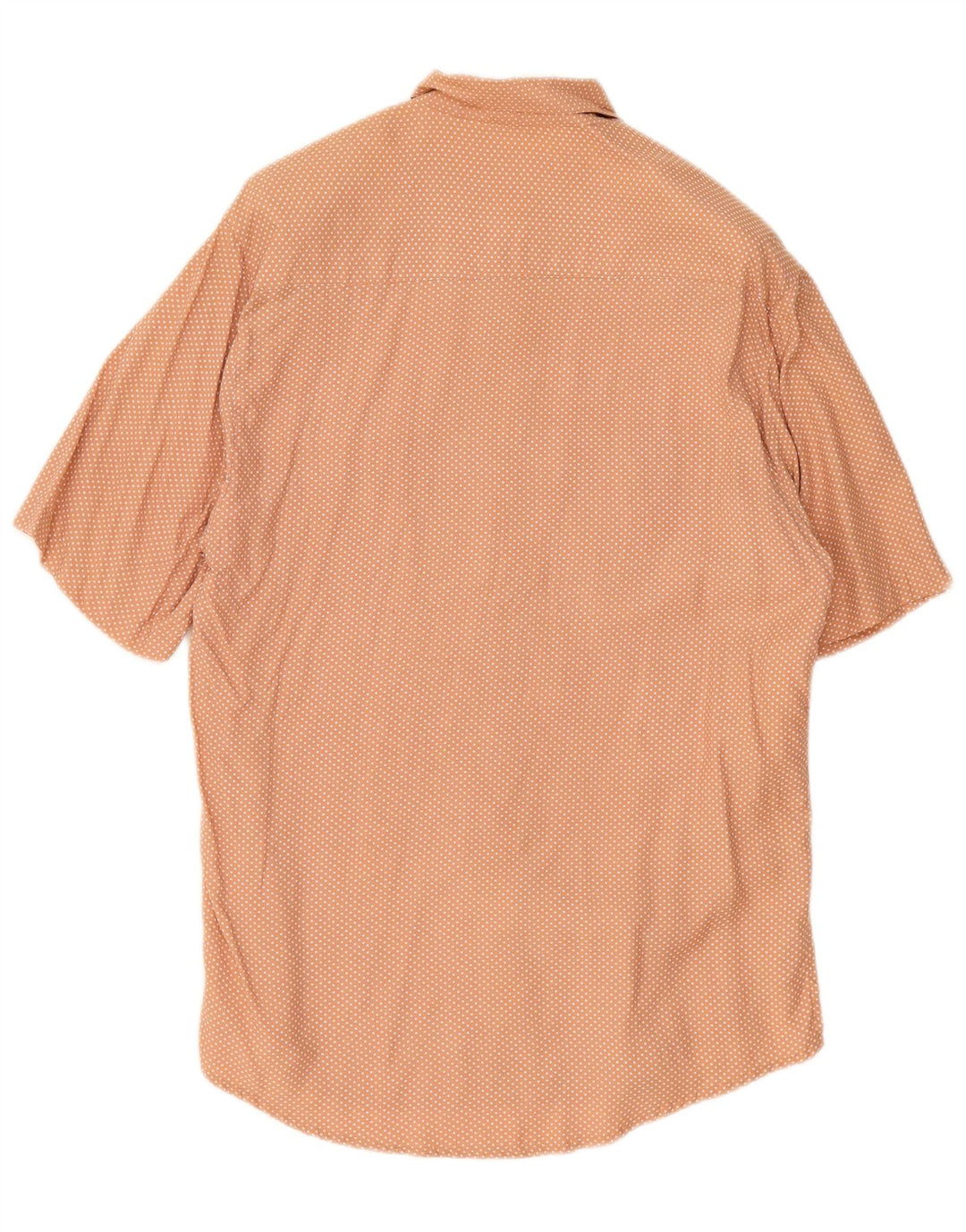 Vintage kortærmet skjorte til kvinder IT 44 Medium Orange Plettet