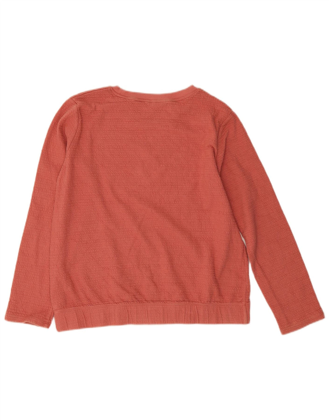 Massimo Dutti Dame Sweatshirt Jumper UK 14 Medium Orange Bomuld