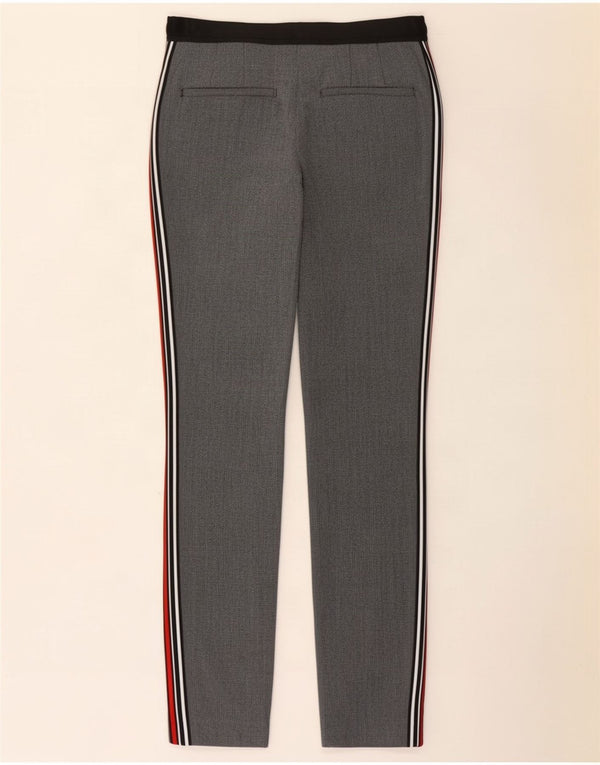 Zara Dame Slim Chino Bukser XS W24 L27 Gråstribet