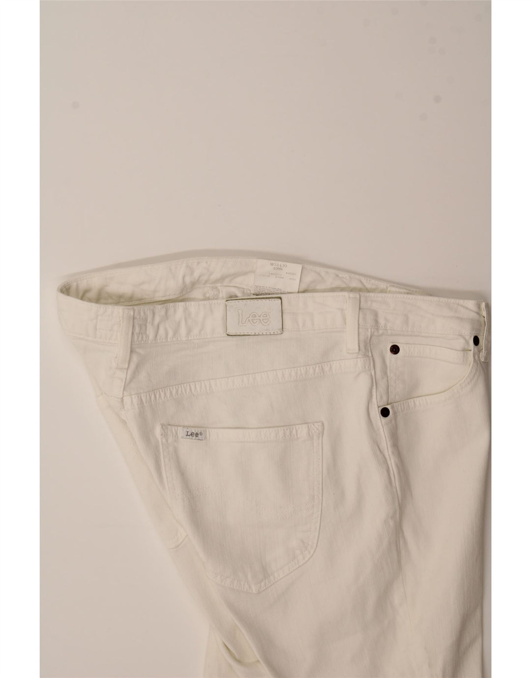 LEE Womens Norma Slim Jeans W33 L33 White Cotton Vintage Lee and Second-Hand Lee from Messina Hembry 