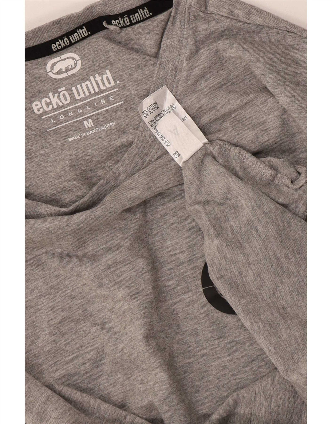 Ecko Unltd Herre Grafisk T-Shirt Top Medium Grå Bomuld
