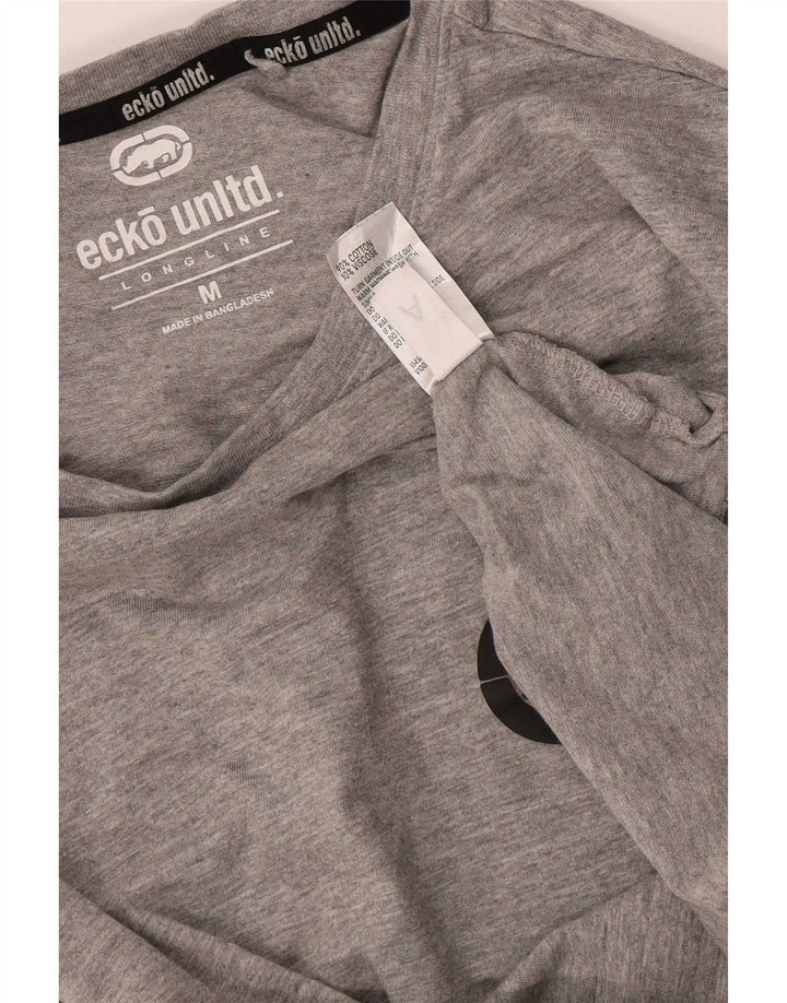 Ecko Unltd Herre Grafisk T-Shirt Top Medium Grå Bomuld