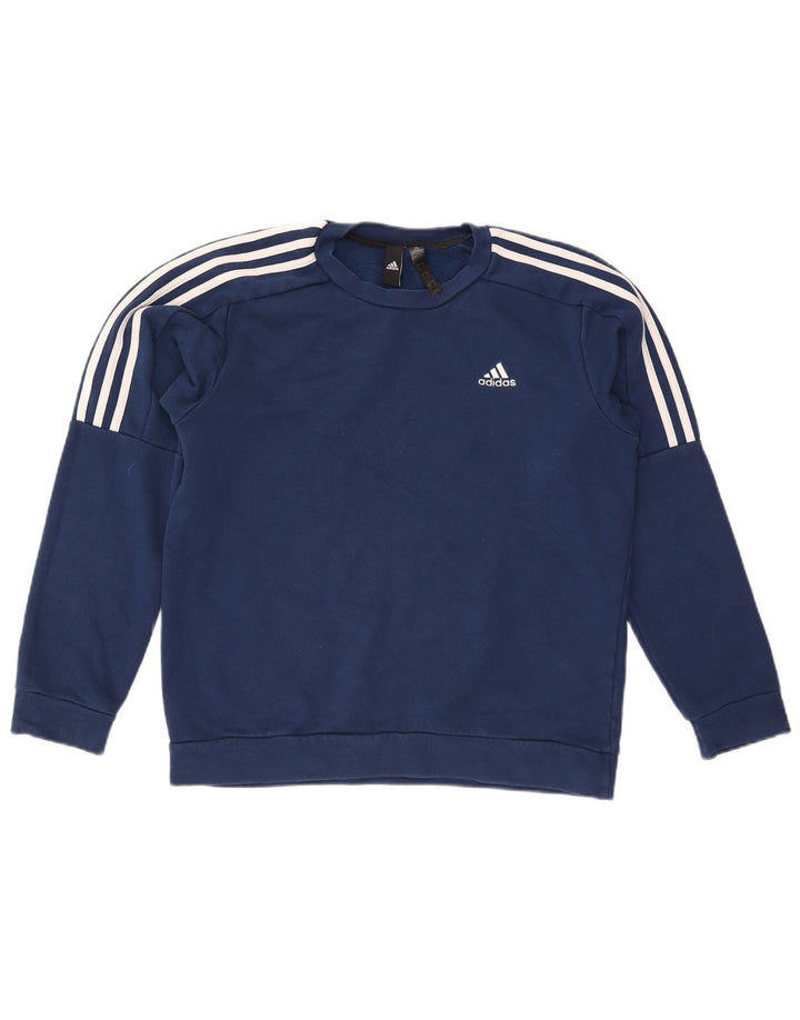 Adidas Sweatshirt til mænd, lille marineblå bomuld