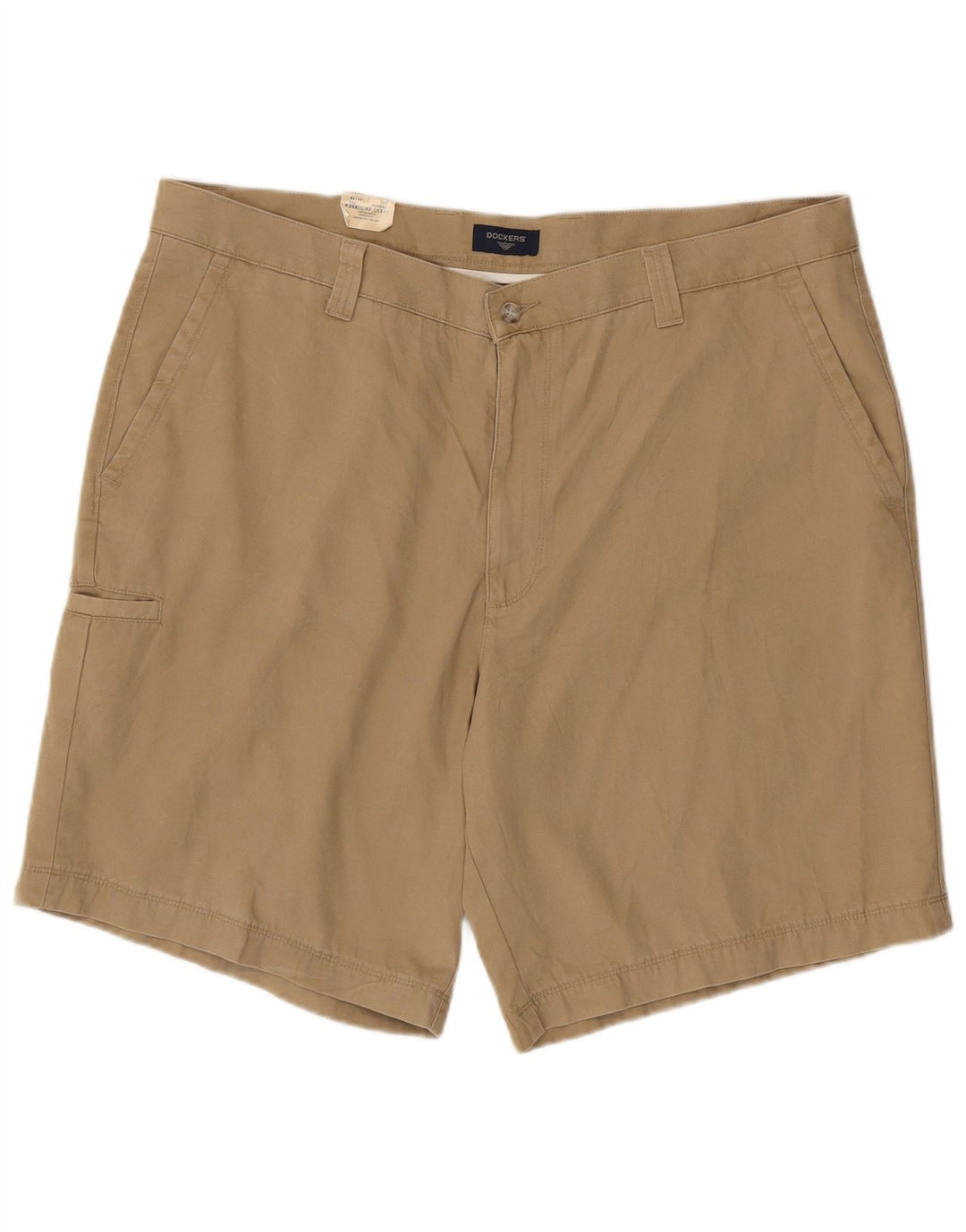 DOCKERS Herre Relaxed Fit Cargo Shorts W40 XL Beige Bomuld