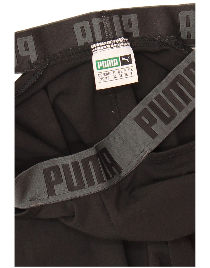 Puma Grafiske Leggings til kvinder UK 8 Lille Sort