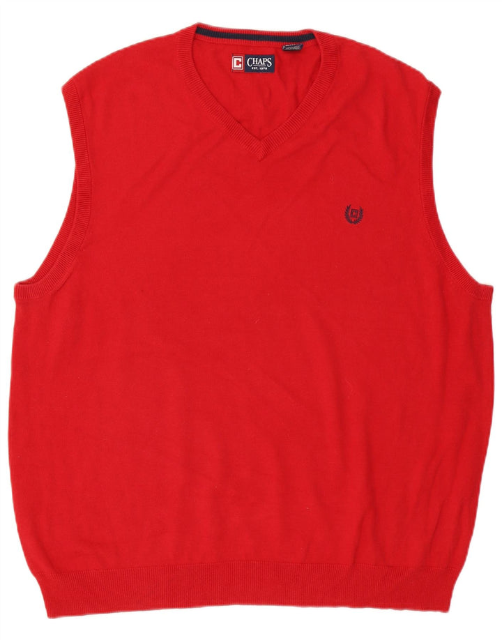 Chaps Herrevest Tank Top XL Rød Bomuld