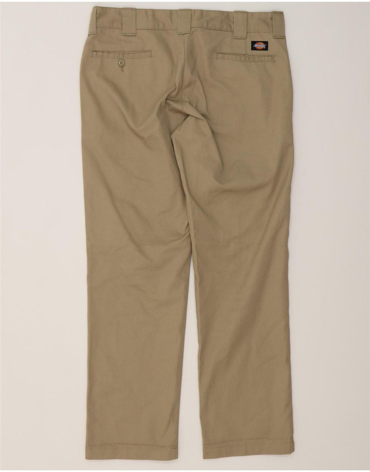 DICKIES Herre Slim Straight Chino Bukser W34 L32 Beige Polyester