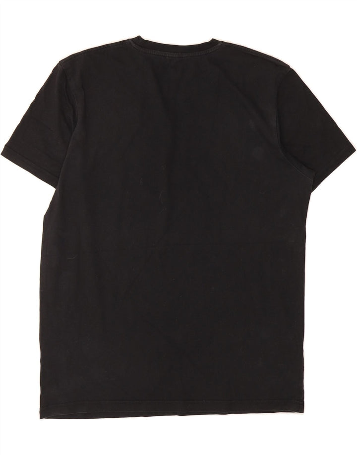 ALPHA INDUSTRIES Mens Graphic T-Shirt Top Medium Black Cotton Vintage Alpha Industries and Second-Hand Alpha Industries from Messina Hembry 